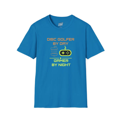 Disc Golf by Day, Gamer by Night Men's Basic T-Shirt