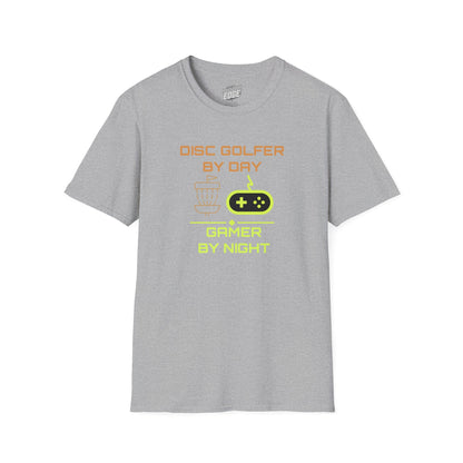 Disc Golf by Day, Gamer by Night Men's Basic T-Shirt