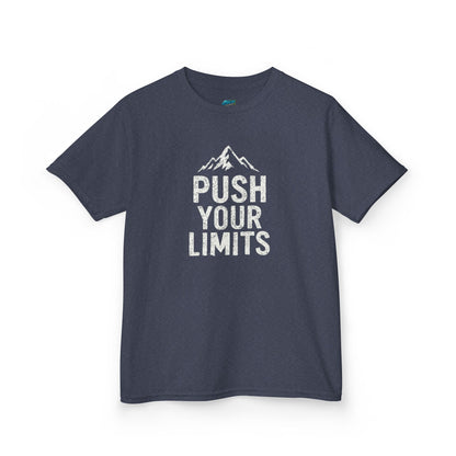 Push Your Limits Hiking Mountain Boys' Heavy Cotton T-Shirt