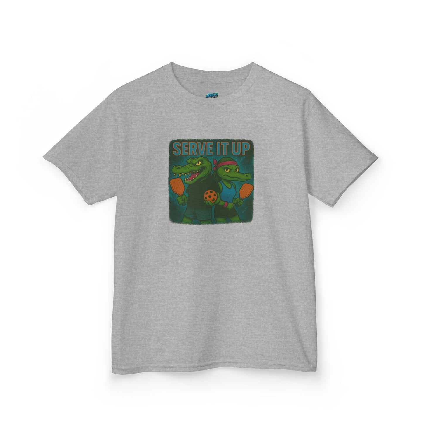 Serve it up Gator Pickleball Boys' Heavy Cotton T-Shirt