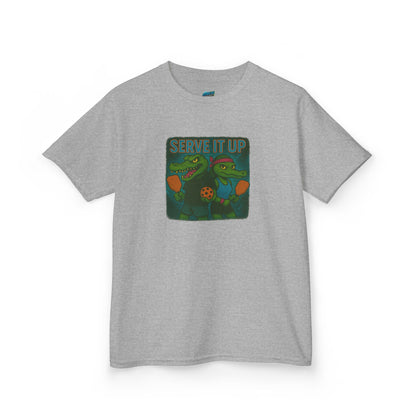 Serve it up Gator Pickleball Boys' Heavy Cotton T-Shirt