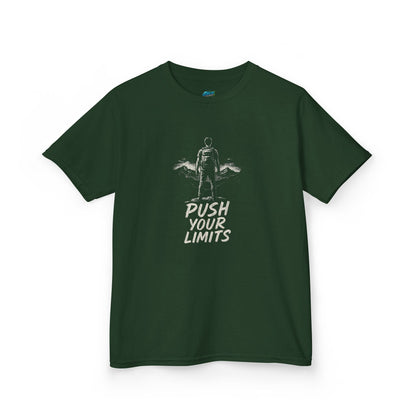 Push Your Limits Hiking Boys' Heavy Cotton T-Shirt