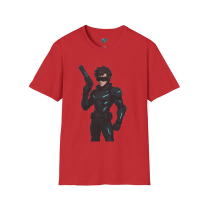 Cyber Agent Anime Men's Basic T-Shirt