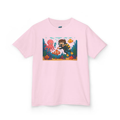 Ocean Explorer Playing with Danger Boys' Heavy Cotton T-Shirt