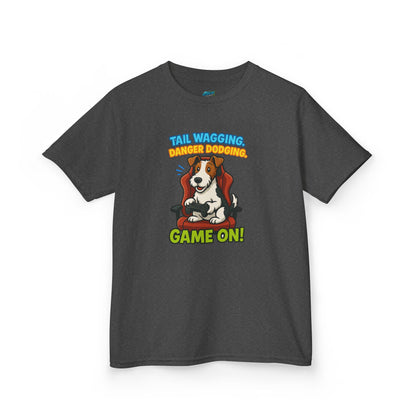 Game On... Playing with Danger Boys' Heavy Cotton T-Shirt