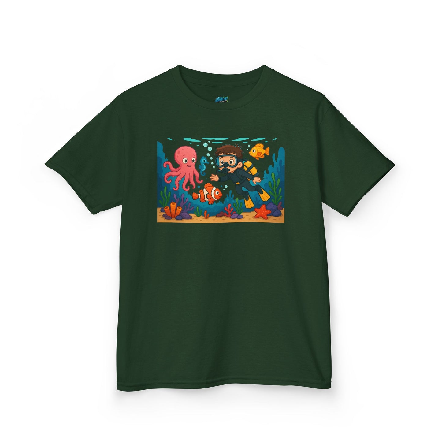 Ocean Explorer Playing with Danger Boys' Heavy Cotton T-Shirt