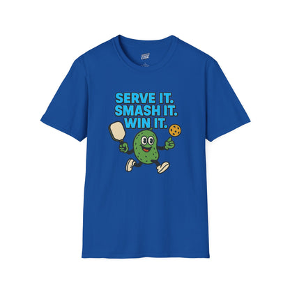 Serve it. Smash it. Win it. Pickleball Men's Basic T-Shirt
