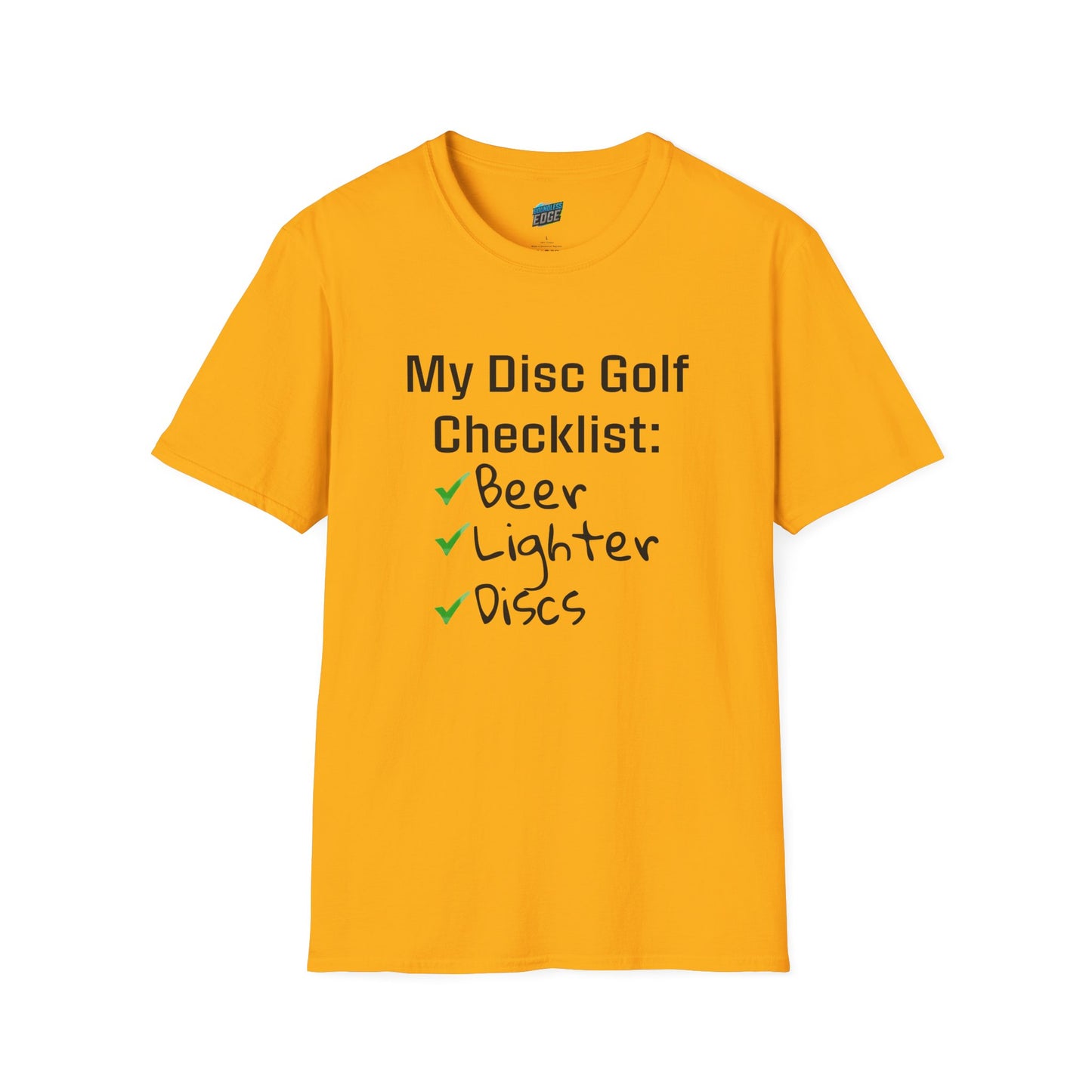 My Disc Golf Checklist Disc Golf Humor Men's Basic T-Shirt