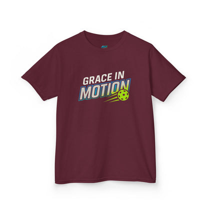 Grace in Motion Pickleball Girls' Heavy Cotton T-Shirt