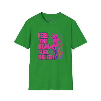Feel the Beat. Fuel the Fire Dance Women's Basic T-Shirt