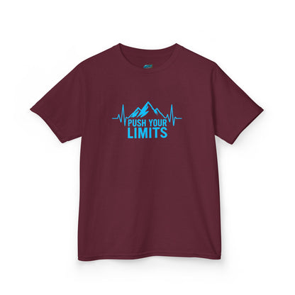 Push Your Limits Hiking Boys' Heavy Cotton T-Shirt