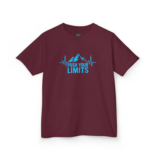 Push Your Limits Hiking Boys' Heavy Cotton T-Shirt