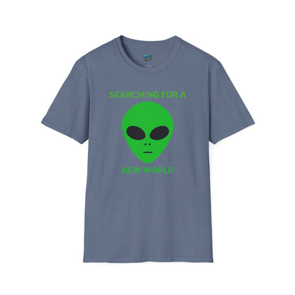 Alien Searching for a New World Humor Women's Basic Softstyle T-Shirt