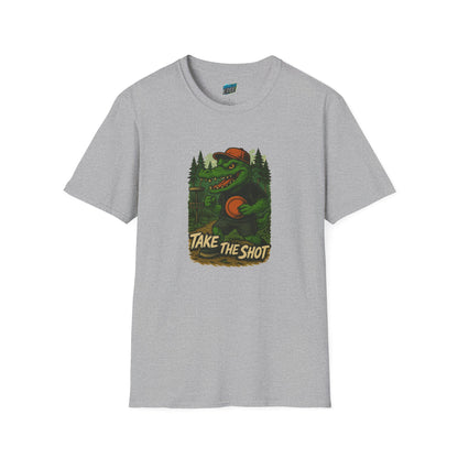 Take the Shot Disc Golf Gator Women's Basic T-Shirt