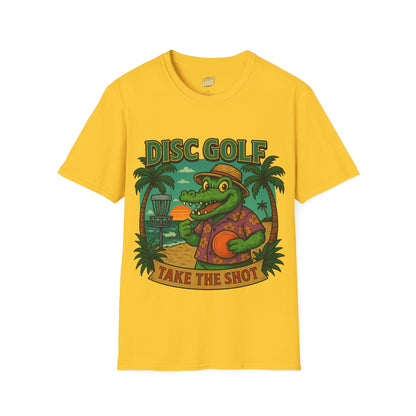 Gator Vibes Disc Golf Edition Men's Basic T-Shirt (Take the Shot)
