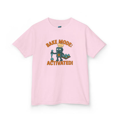 Bake Mode: Activated Playing with Danger Boys' Heavy Cotton T-Shirt