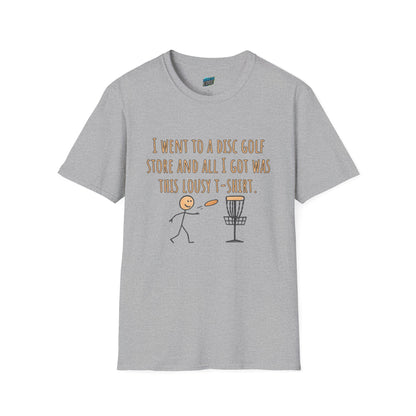 A Lousy T-Shirt Disc Golf Humor Men's Basic T-Shirt