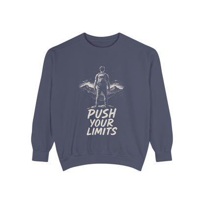 Summit Edition Push Your Limits Hiking Men's Premium Crewneck Sweatshirt