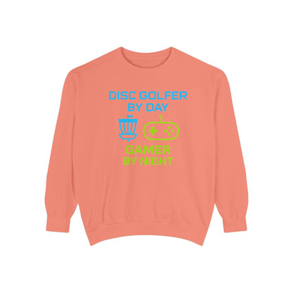 Disc Golfer by Day, Gamer by Night Women's Premium Relaxed Fit Crewneck Sweatshirt