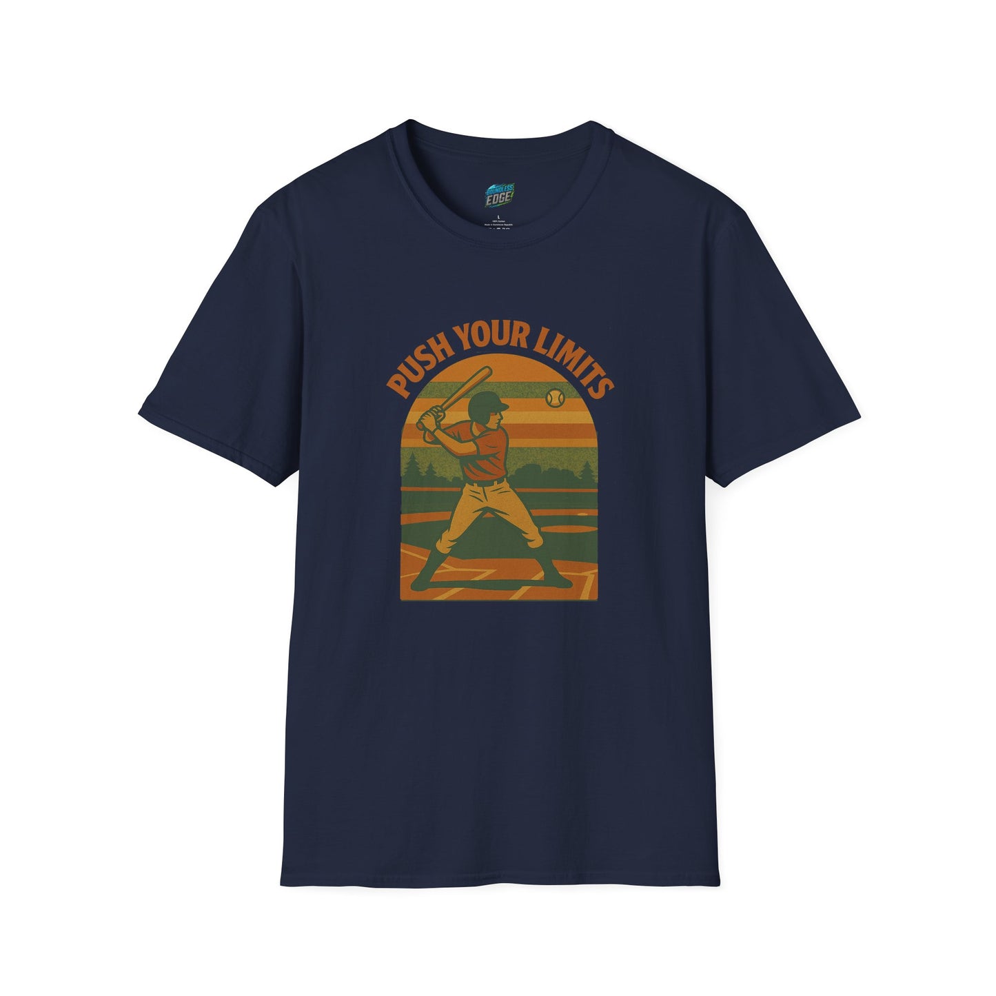 Push Your Limits Baseball Vintage Men's Basic T-Shirt