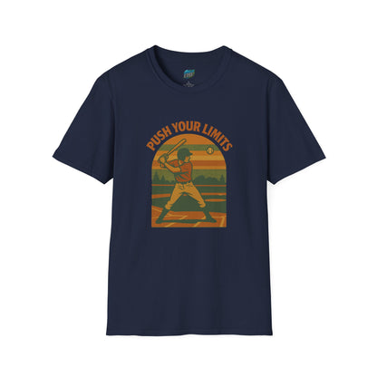 Push Your Limits Baseball Vintage Men's Basic T-Shirt