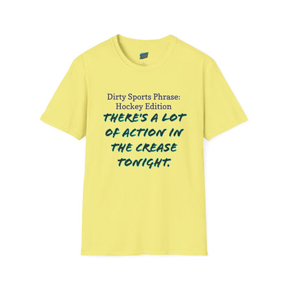 Dirty Sports Phrase Hockey Humor Women's Basic T-Shirt