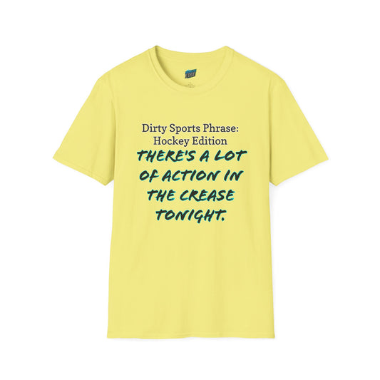 Dirty Sports Phrase Hockey Humor Women's Basic T-Shirt