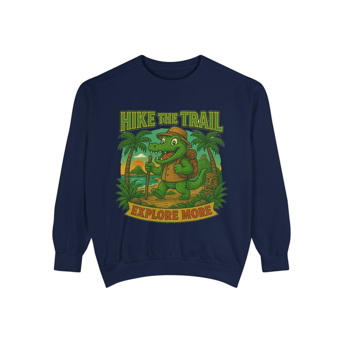 Hike the Trail Explore More Hiking Women's Premium Crewneck Sweatshirt