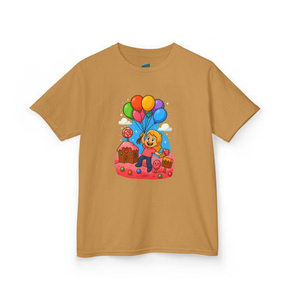 Candyland Lift-Off Playing with Danger Girls' Heavy Cotton T-Shirt