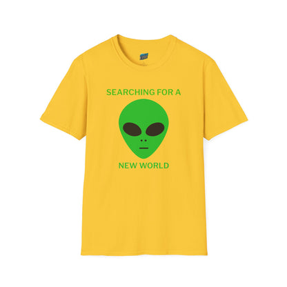 Alien Searching for a New World Humor Women's Basic Softstyle T-Shirt