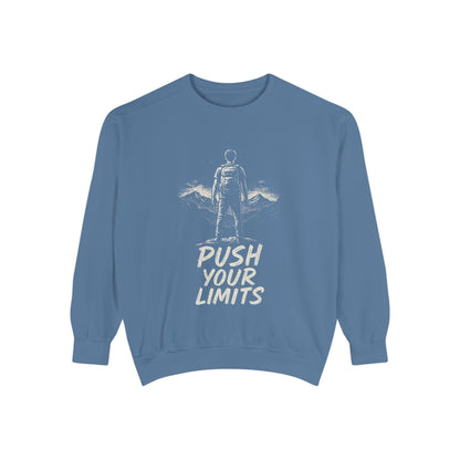 Summit Edition Push Your Limits Hiking Men's Premium Crewneck Sweatshirt