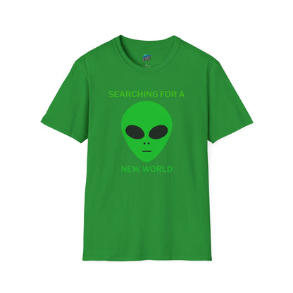 Alien Searching for a New World Humor Women's Basic Softstyle T-Shirt
