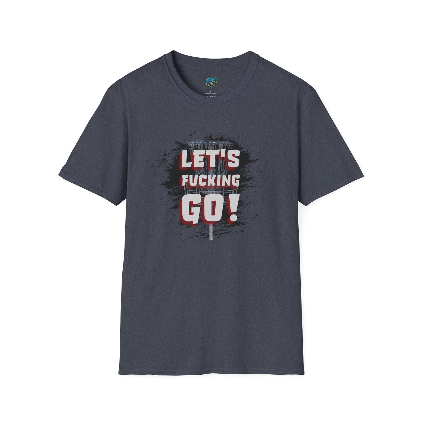 Let's F****** Go! Disc Golf Adult Humor Men's Basic Softstyle T-Shirt
