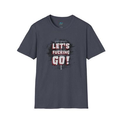 Let's F****** Go! Disc Golf Adult Humor Men's Basic Softstyle T-Shirt