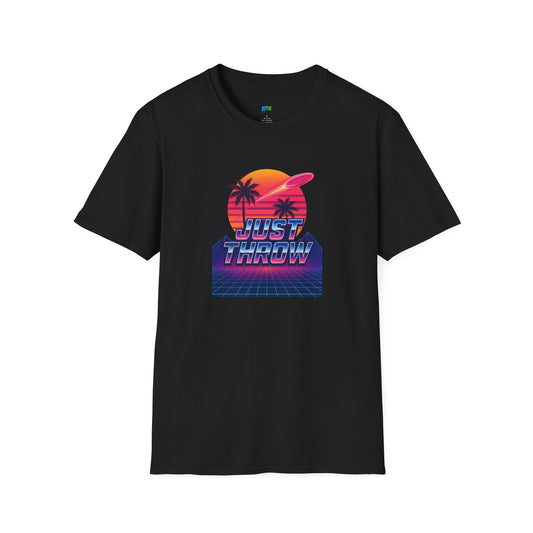 Just Throw Retro Disc Golf Men's Basic T-Shirt