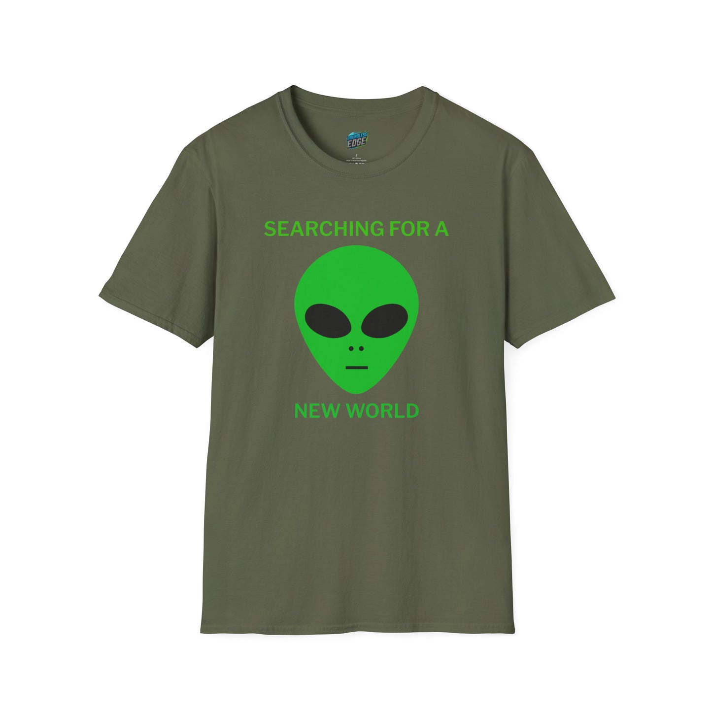 Alien Searching for a New World Humor Men's Basic Softstyle T-Shirt