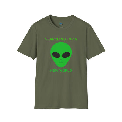 Alien Searching for a New World Humor Men's Basic Softstyle T-Shirt
