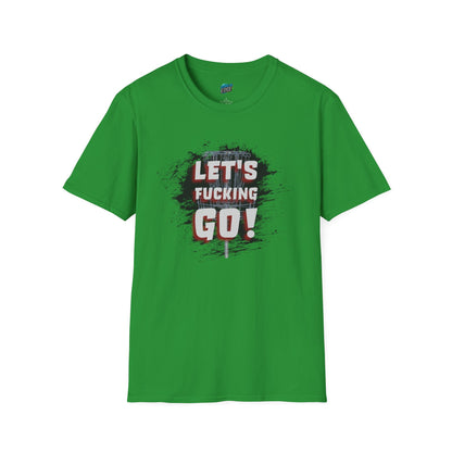 Let's F****** Go! Disc Golf Adult Humor Men's Basic Softstyle T-Shirt