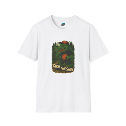 Take the Shot Disc Golf Gator Women's Basic T-Shirt
