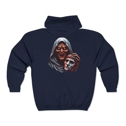 Horror Men's Heavy Blend Full Zip-Up Hoodie Sweatshirt