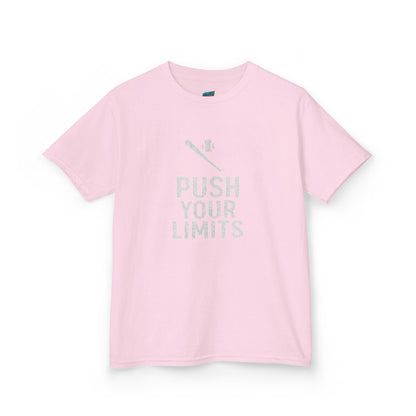Push Your Limits Baseball Boys' Heavy Cotton T-Shirt