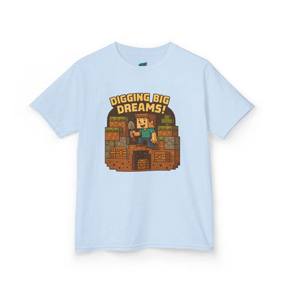Digging Big Dreams Playing with Danger Boys' Heavy Cotton T-Shirt