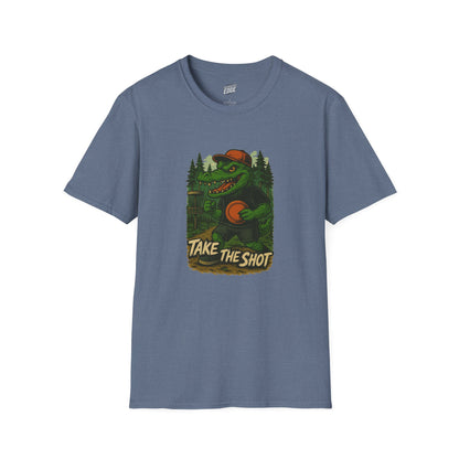 Take the Shot Disc Golf Gator Men's Basic T-Shirt