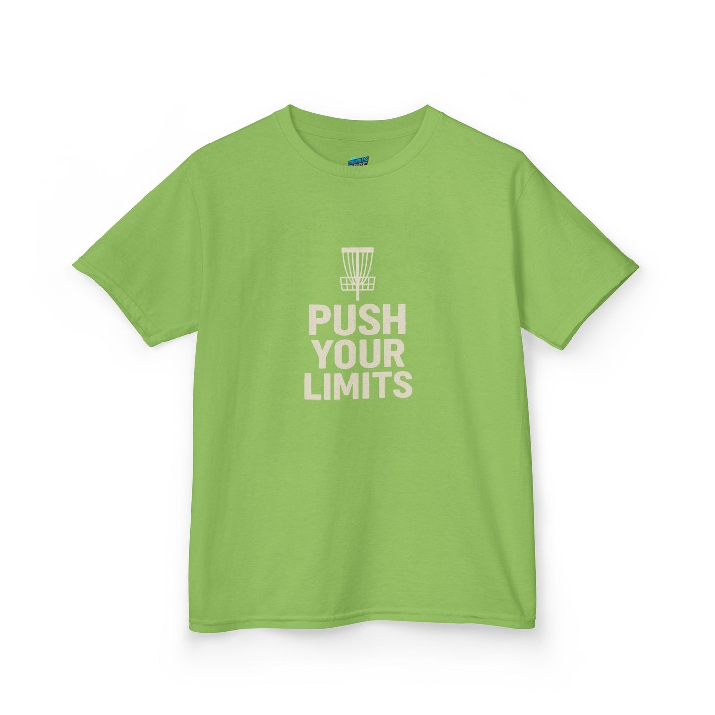 Push Your Limits Disc Golf Boys' Heavy Cotton T-Shirt