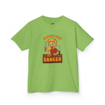 Playing with Danger Boys' Heavy Cotton T-Shirt