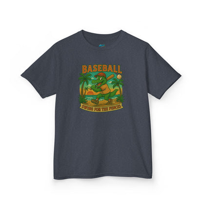 Swing for the Fences Gator Baseball Boys' Heavy Cotton T-Shirt