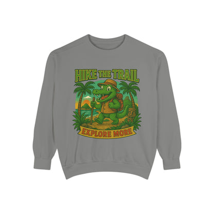 Hike the Trail Explore More Hiking Women's Premium Crewneck Sweatshirt
