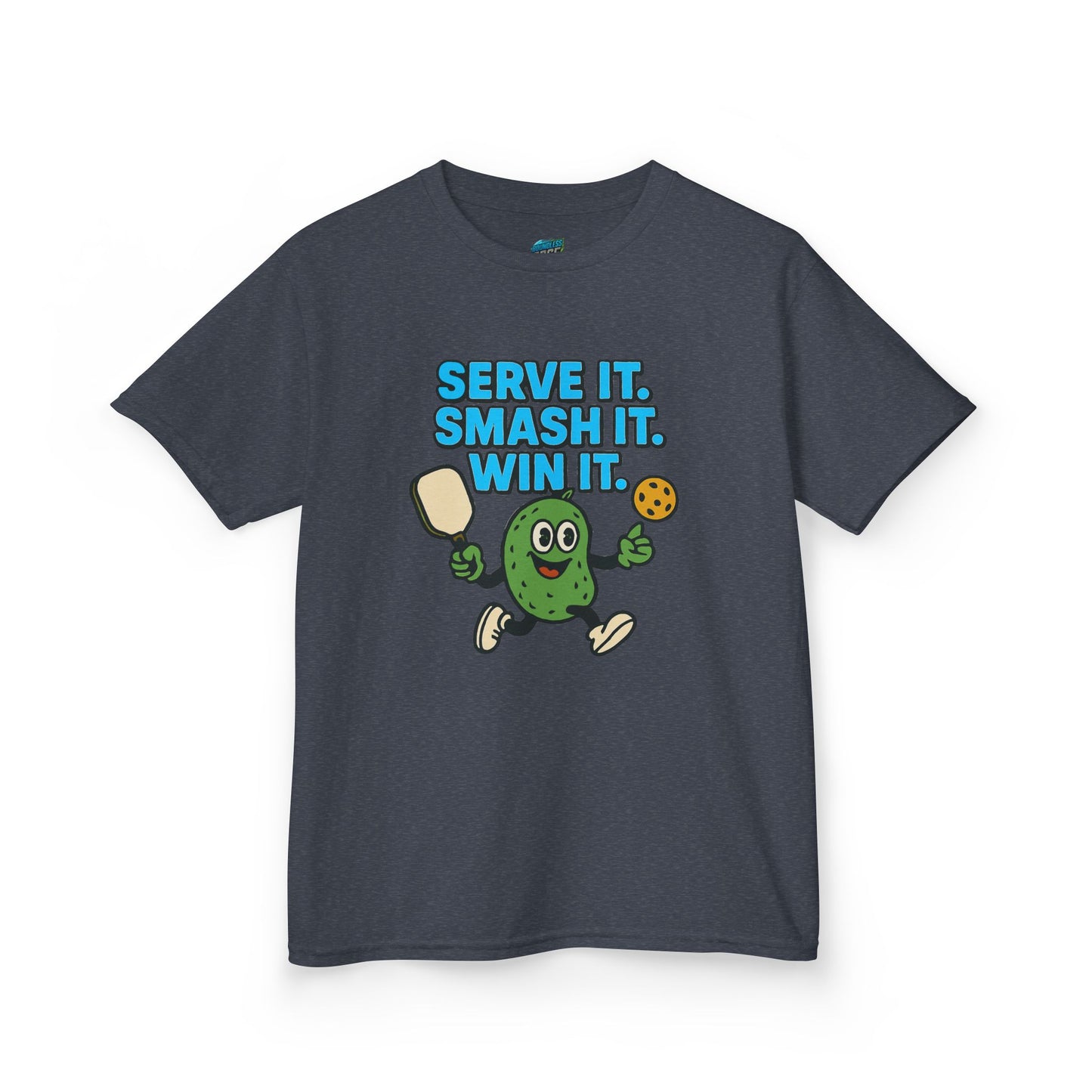 Serve it. Smash it. Win it. Pickleball Girls' Heavy Cotton T-Shirt