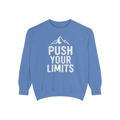 Push Your Limits Vintage Wash Men's Premium Crewneck Sweatshirt