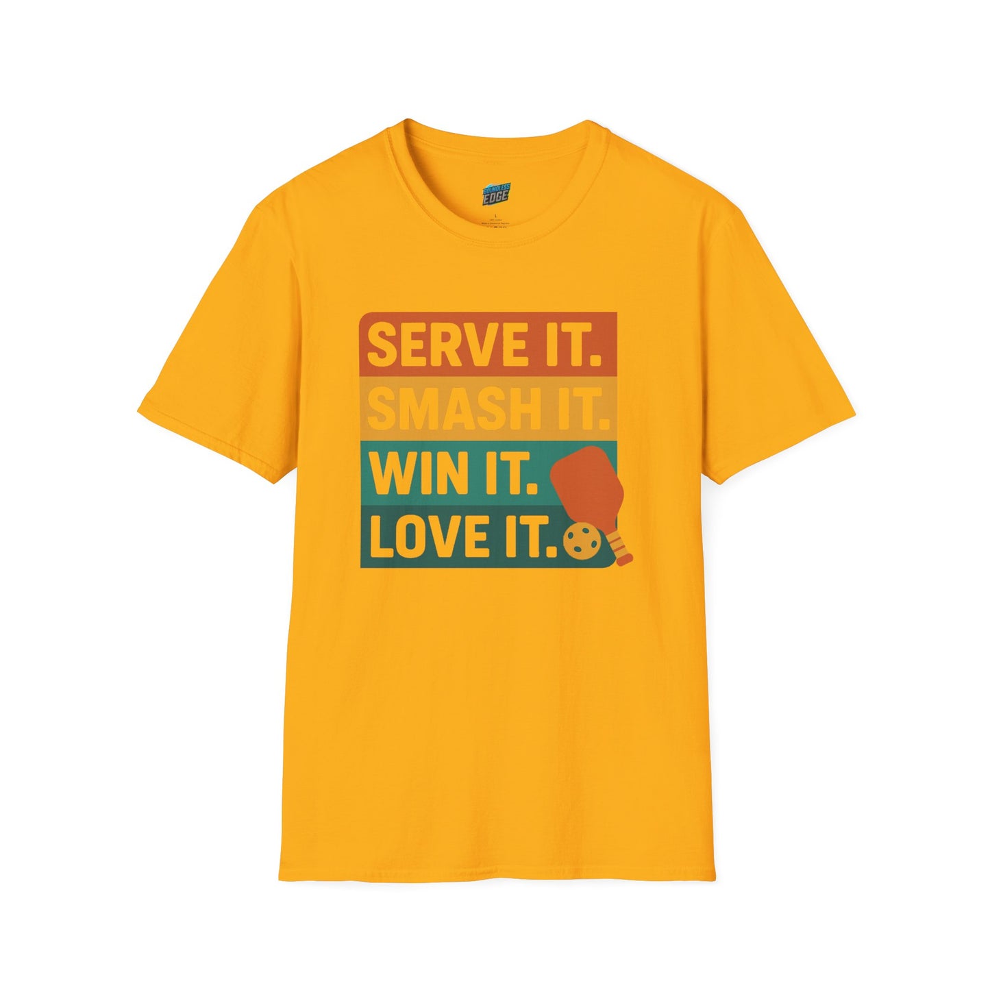 Serve it. Smash it. Win it. Love it. Pickleball Men's Basic T-Shirt